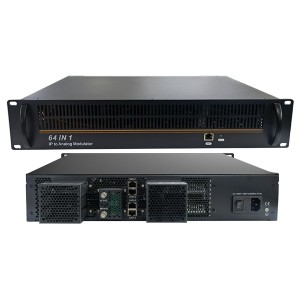 DSM2500C 64 IN 1 IP Ke Analog Modulator 64 in 1 CATV Analog Modulator ip ke modulator pal 64 analog non-adjacent RF out